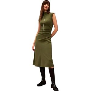 NWT OGL Olive Green Midi Dress